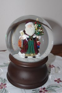 One of my favorites - a snow globe from home.