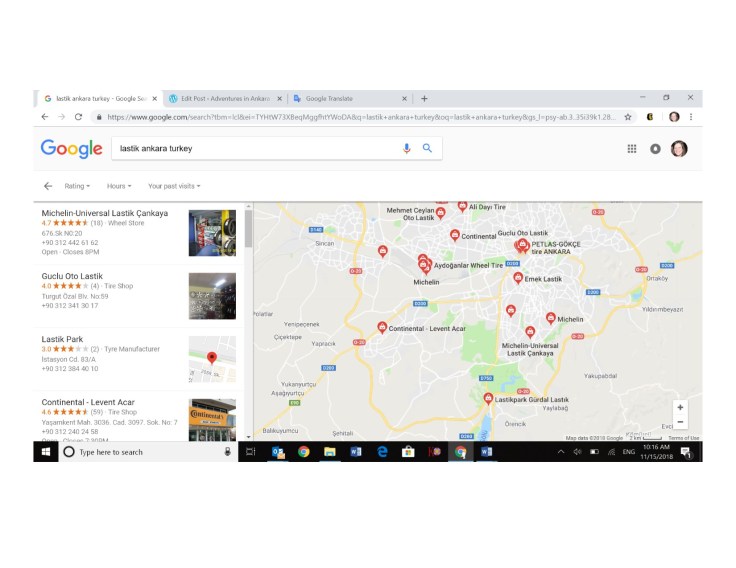 Tire Locations in Ankara
